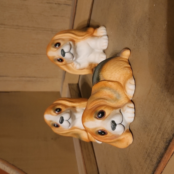 Home Interiors Accents Homeco Vintage Set Of 3 Basset Hounds Poshmark